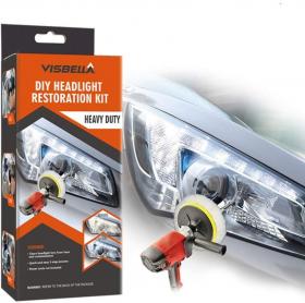 Visbella Professional Headlight Restoration Kit DIY Headlamp Brightener Car Care Repair kit Head Len