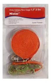 Cinta Catraca Para Amarrar Carga 5 Toneladas 6 Metros