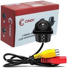 Câmera De Ré Tartaruga Automotiva Estacionamento Universal Cinoy Yn-Cdre03 Preta Colorida