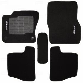 Tapete Carpete Focus Preto 2014 Logo Bordado 2 Lados Dianteiro