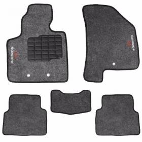 Tapete Carpete Sorento Grafite 2014 Logo Bordado 2 Lados Dianteiro