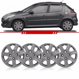 Jogo Calota Aro 14 Peugeot 206 207 307 Parafuso Cubo Baixo 4 Peças Marca: GRID