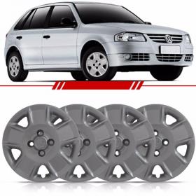 Jogo Calota Aro 14 Gol G4 Trend 2006 2007 2008 2009 2010 2011 2012 2013 2014 Parafuso Cubo Alto 4 Pe