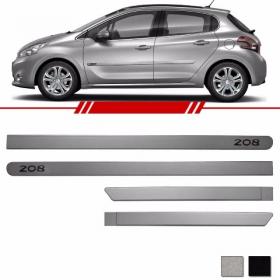 Jogo Friso Lateral 208 2014 Cores Cinza ou Preto Personalizado