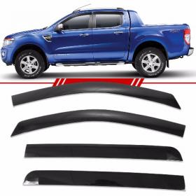 Jogo Calha de Chuva Ranger Cabine Dupla 2012 2013 2014 2015 2016 Defletor 4 Portas