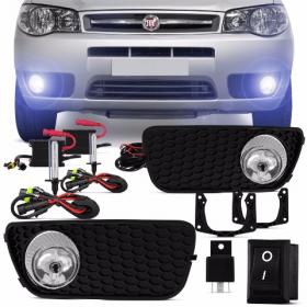 Kit Farol Milha Palio Siena Strada Weekend G3 + Xenon 8000K