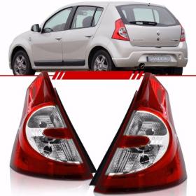 Lanterna Traseira Sandero 2007 2008 2009 2010 2011 Bicolor