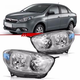 Farol Grand Siena 2012 2013 2014 2015 2016 Máscara Cromada