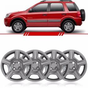 Jogo Calota Aro 15 Ecosport 2012 Parafuso Cubo Padrao 4 Peças